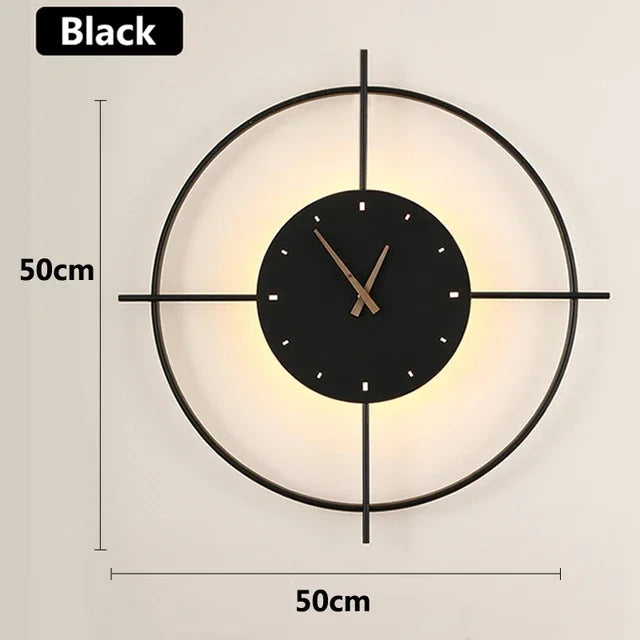 Nordic Clock Wall Lamp