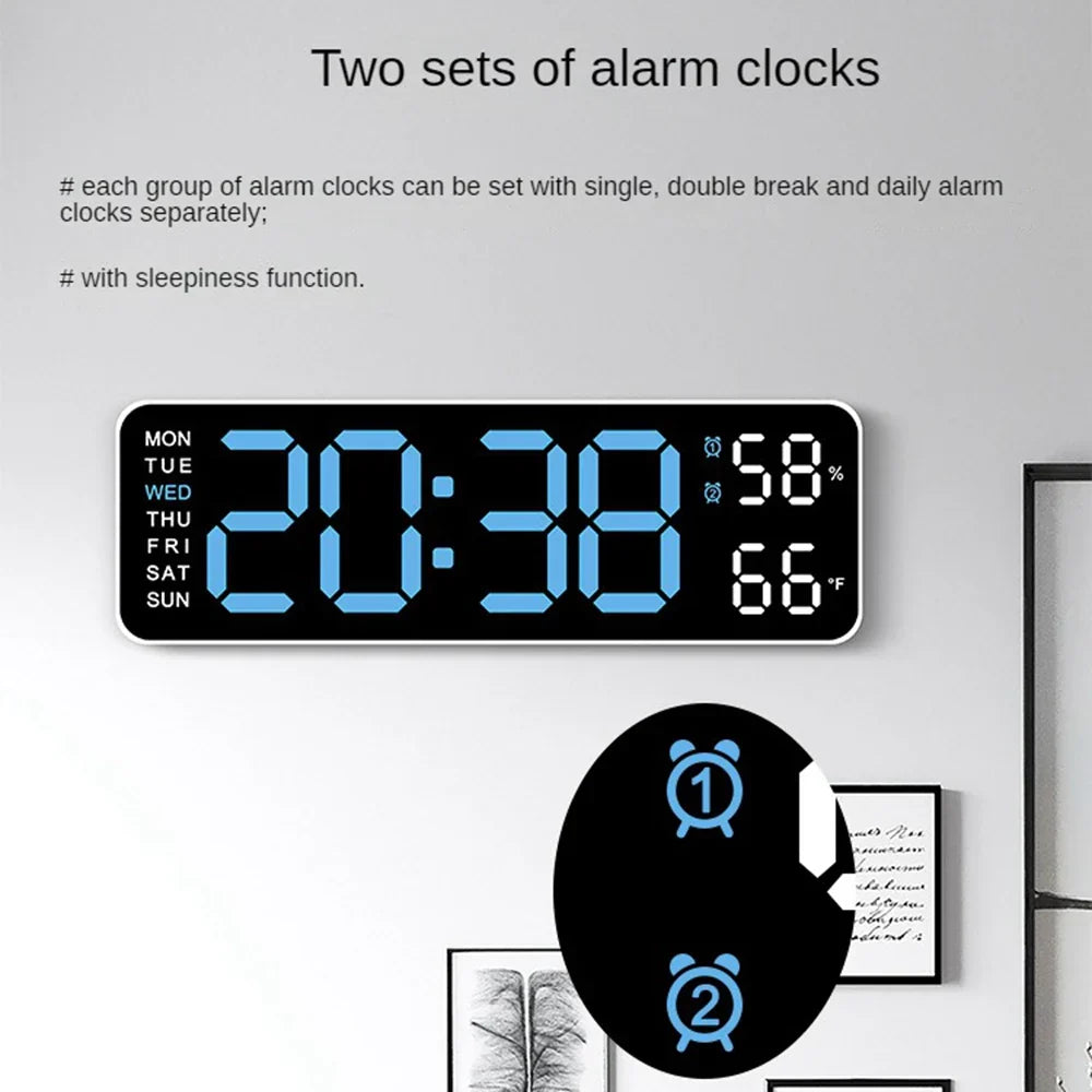 Large Digital Wall Clock