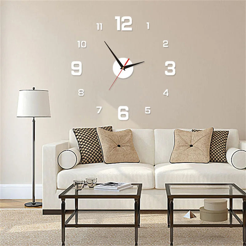 Frameless Modern 3D Wall Clock