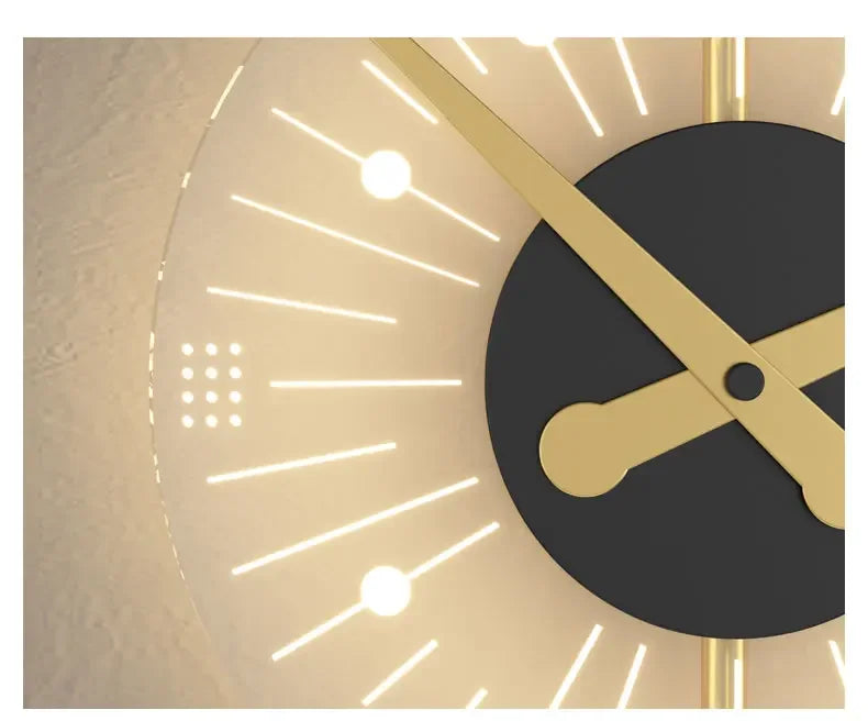 Nordic Clock Wall Lamp
