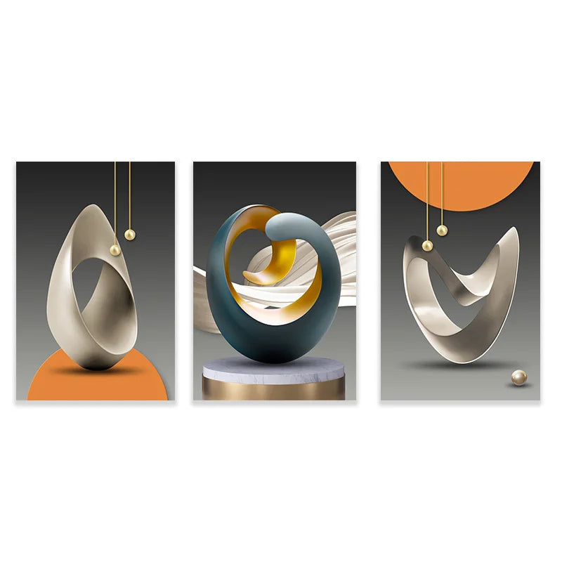 Modern Geometric Wall Art Canvas