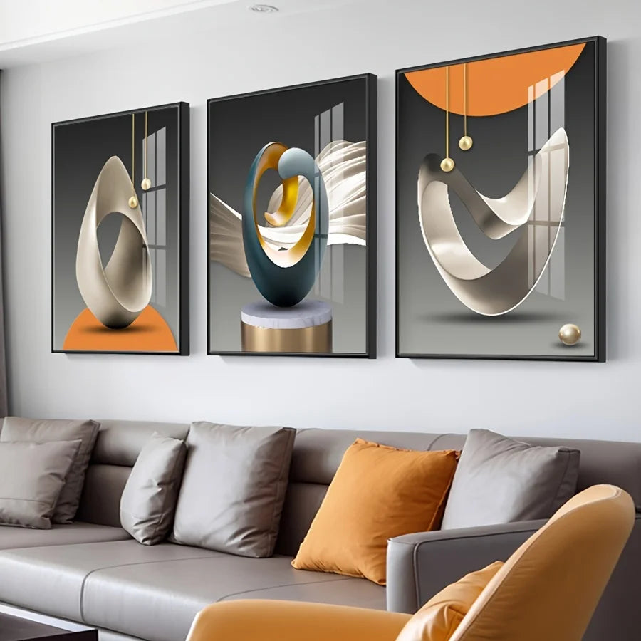 Modern Geometric Wall Art Canvas