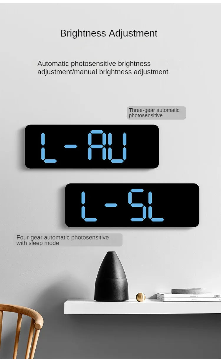 Large Digital Wall Clock