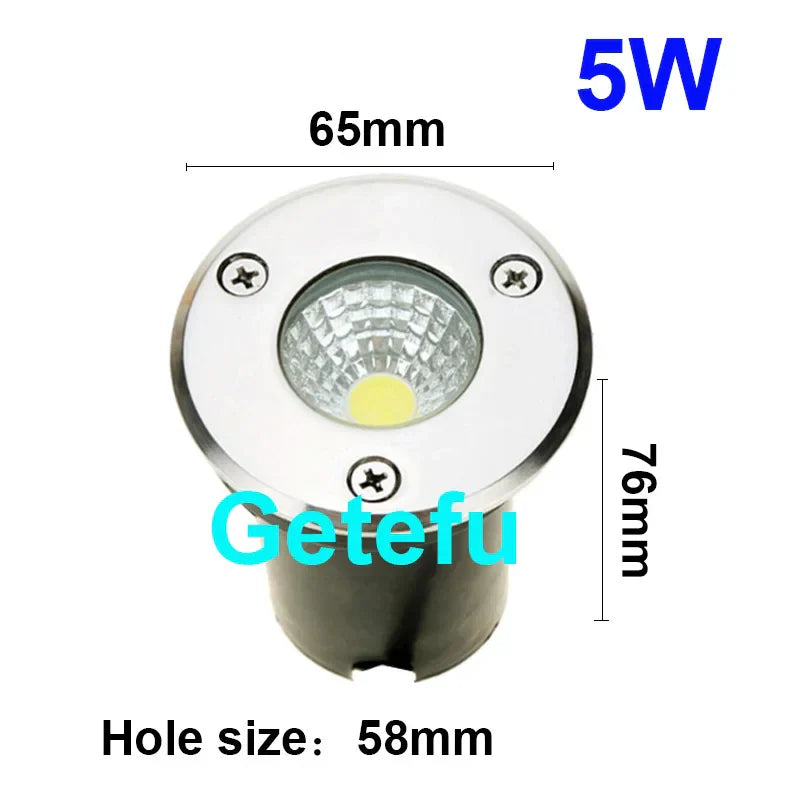 10PCS LED Underground light 10W15W COB Floor Lamp Outdoor Ground Spot Landscape Garden Square Path Buried Yard 110V220V 12V IP68