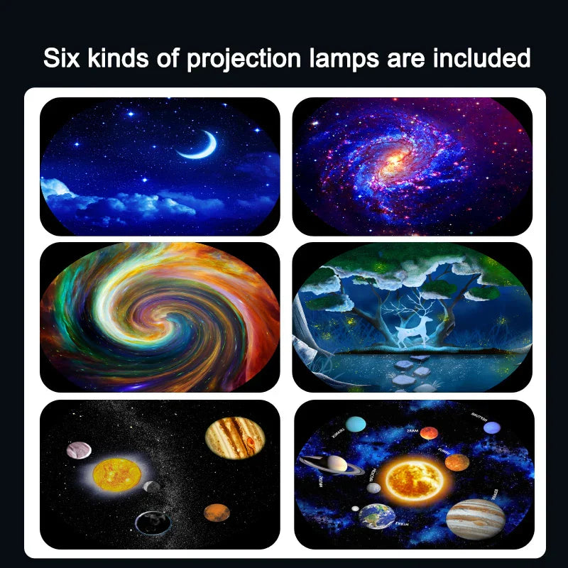 Planetarium Galaxy Night Light Projector 360° Adjustable Star Sky Night Lamp For Bedroom Home Kids Birthday Gift