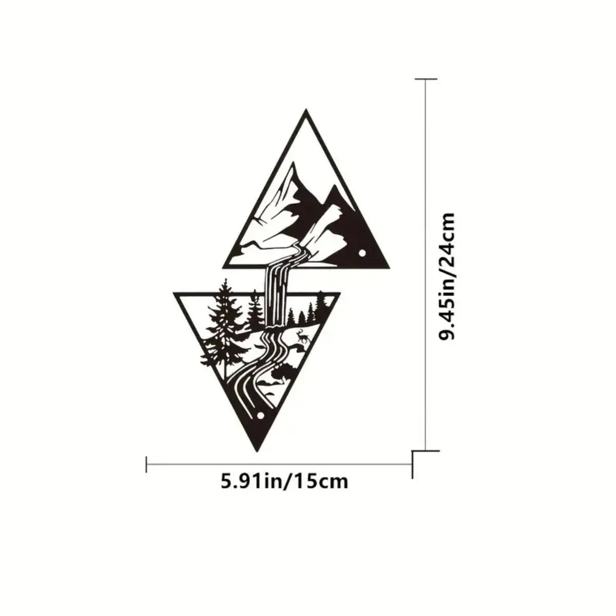 Triangle Abstract  Wall Art