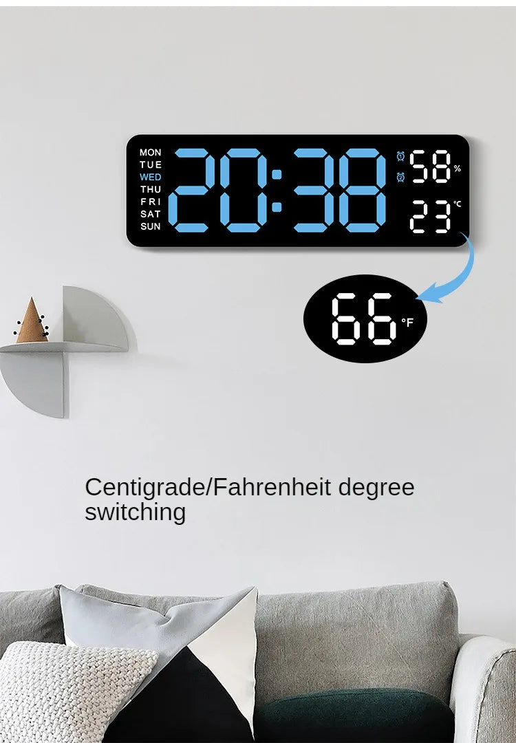 Large Digital Wall Clock